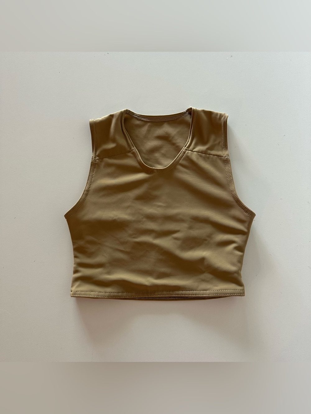 GC2B Compression Binder Top XS Tan Khaki Green Gender Affirming Transgender